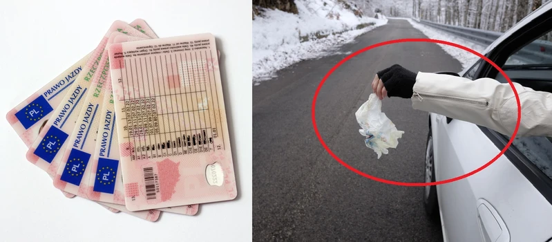 Wyrzucił papierek z samochodu i stracił prawo jazdy. Pech, czy głupota?