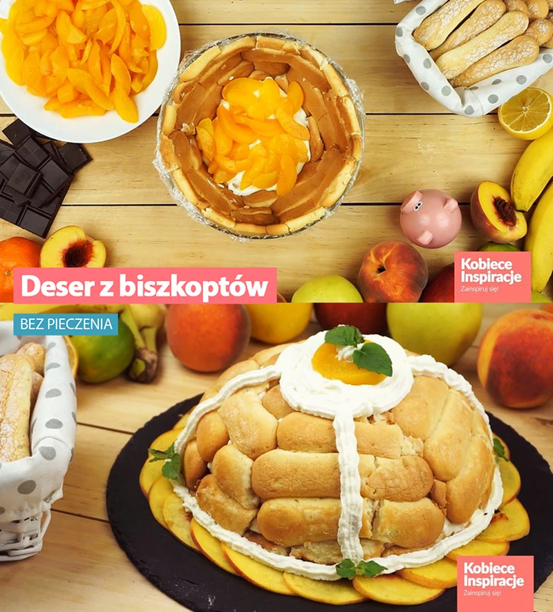 Deser z biszkoptów bez pieczenia