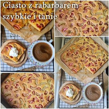 Ciasto z rabarbarem szybkie i tanie - Damsko-męskie spojrzenie na kuchnię