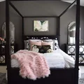 Sypialnia w stylu glamour