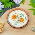 Pieczona ricotta z jajkiem przepiórczym
