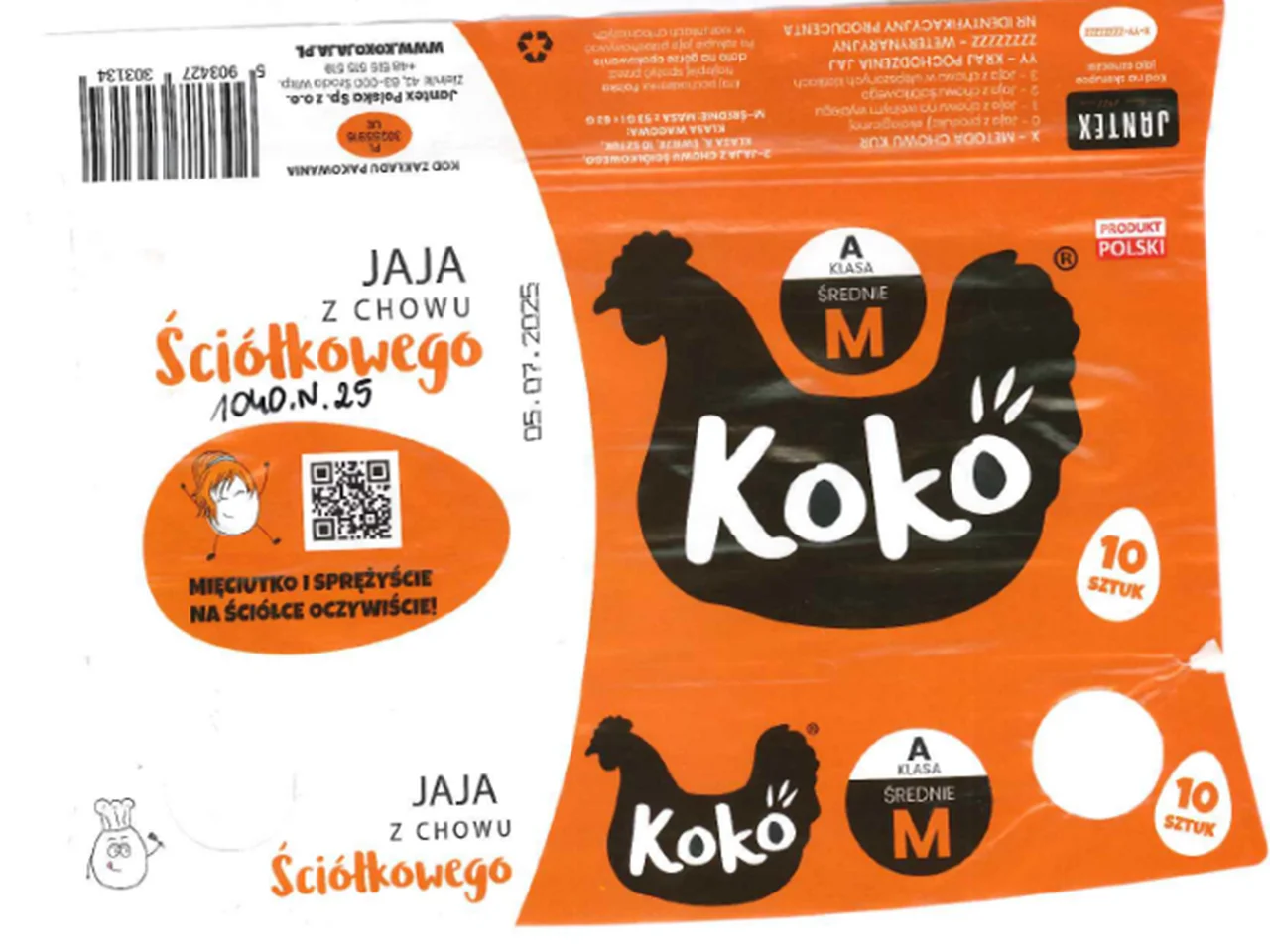 Salmonella w jajach KOKO: wszystko, co musisz wiedzieć o wycofanej partii 2PL02181302 K-2