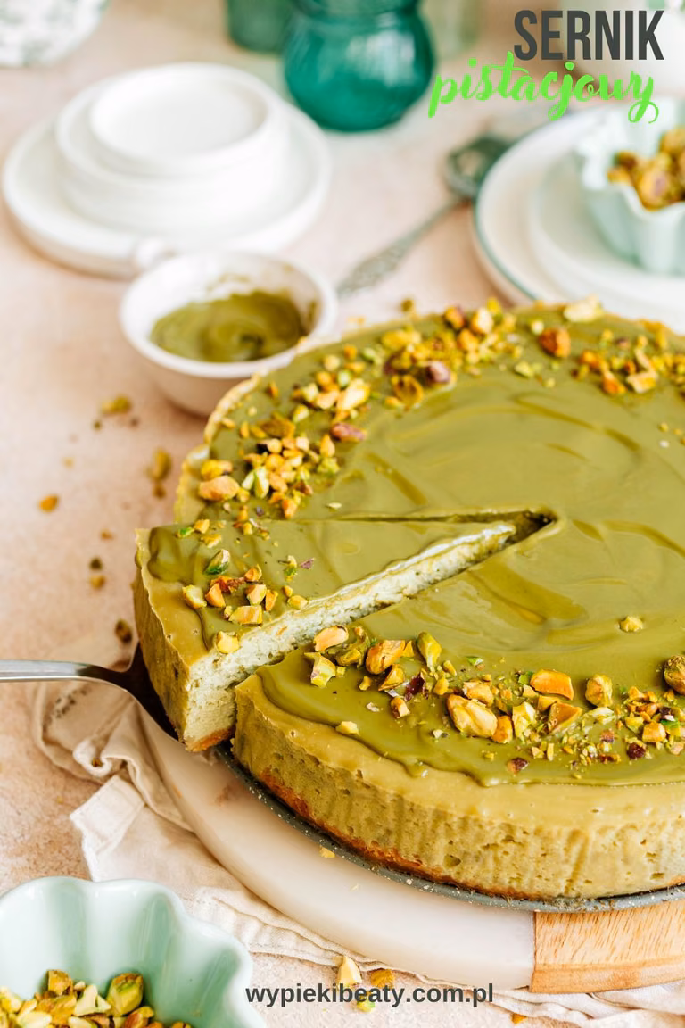 Przepis na sernik pistacjowy