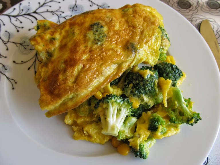 Omlet z brokułem