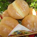 Łatwe bułki pszenne, śniadaniowe (bułki poznańskie)