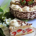Tort truskawkowy na Dzień Matki
