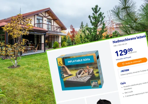 Ta dmuchana leżanka z Action za 129 zł to hit lata! Zabierzesz ją gdzie chcesz, a relaks wchodzi na inny poziom