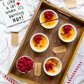 Crème brûlée z malinami