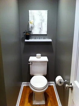 Minimalistyczna toaleta
