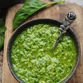 Wegańskie pesto z rukolą i szpinakiem