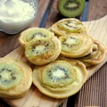 Bezglutenowe placuszki z mąki jaglanej i kiwi