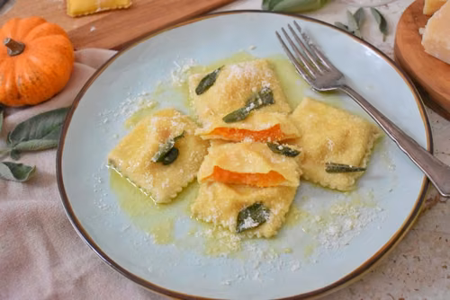 Włoskie ravioli z dynią
