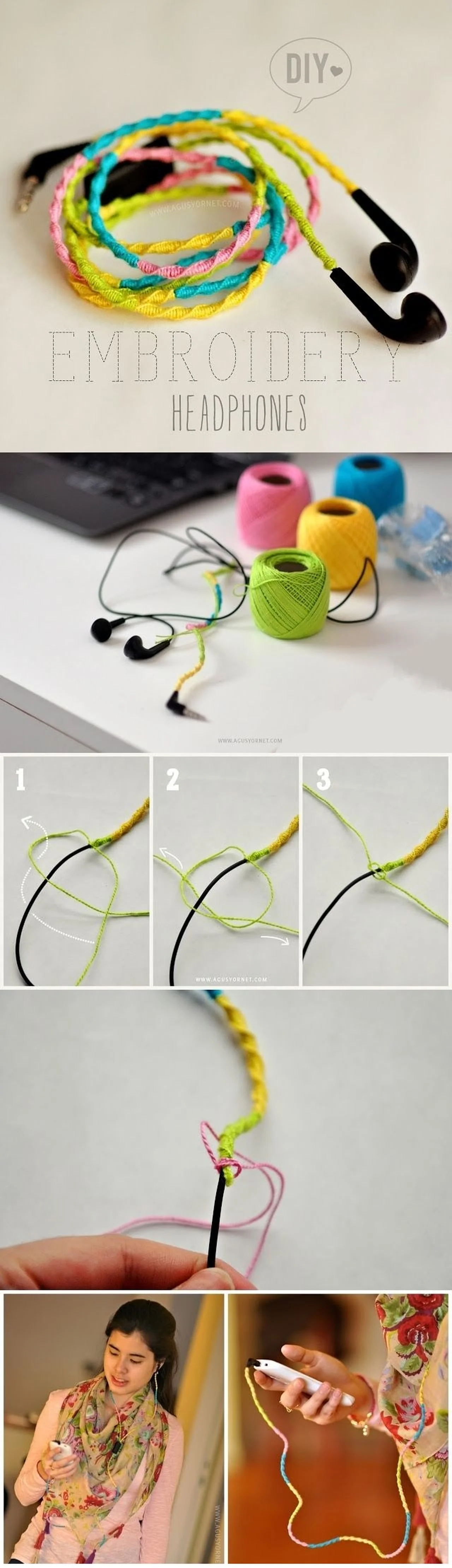 Super ozdobiony kabel od słuchawek! Zrób to sama!