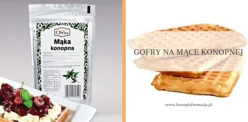 Gofry na mące konopnej