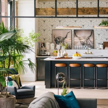 Loft urządzony w trendzie urban jungle