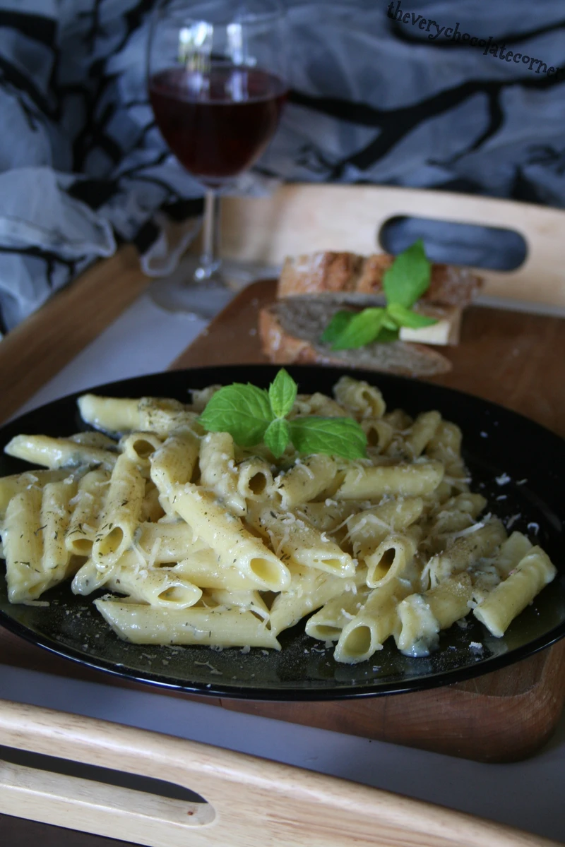 Penne z serem gorgonzola