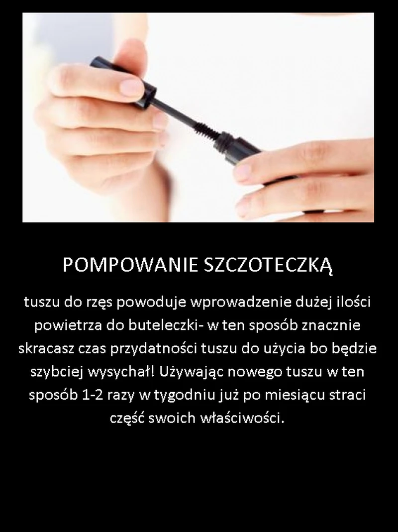 Nigdy tego nie rób używając maskary!