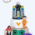 Torcik z minionkami