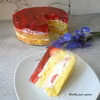 Tort z truskawkami i galaretką