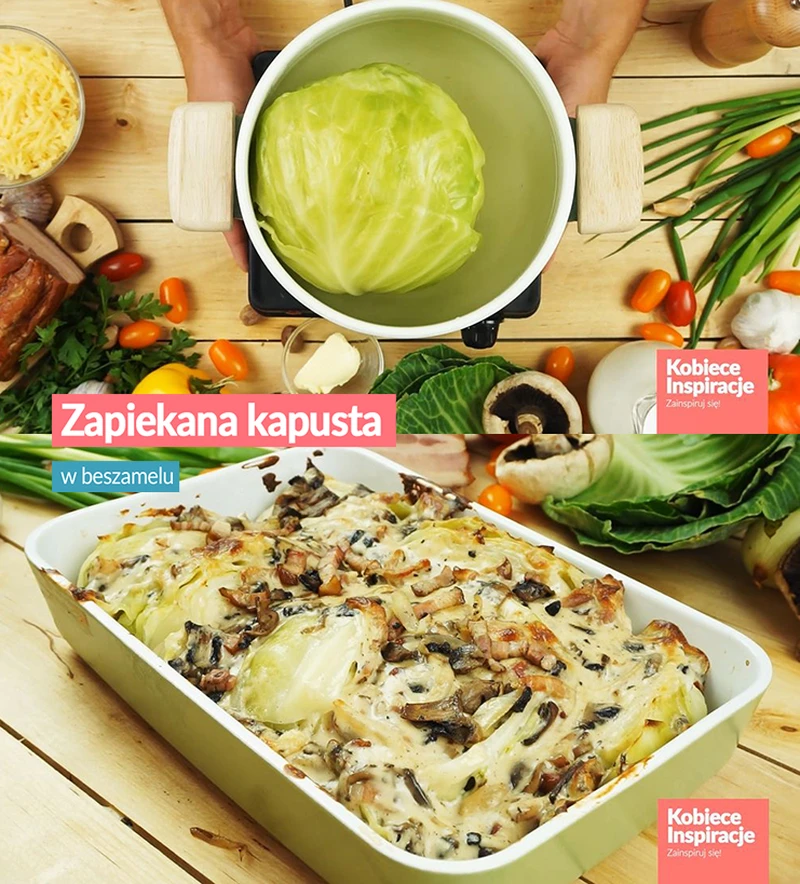 Zapiekana kapusta w beszamelu