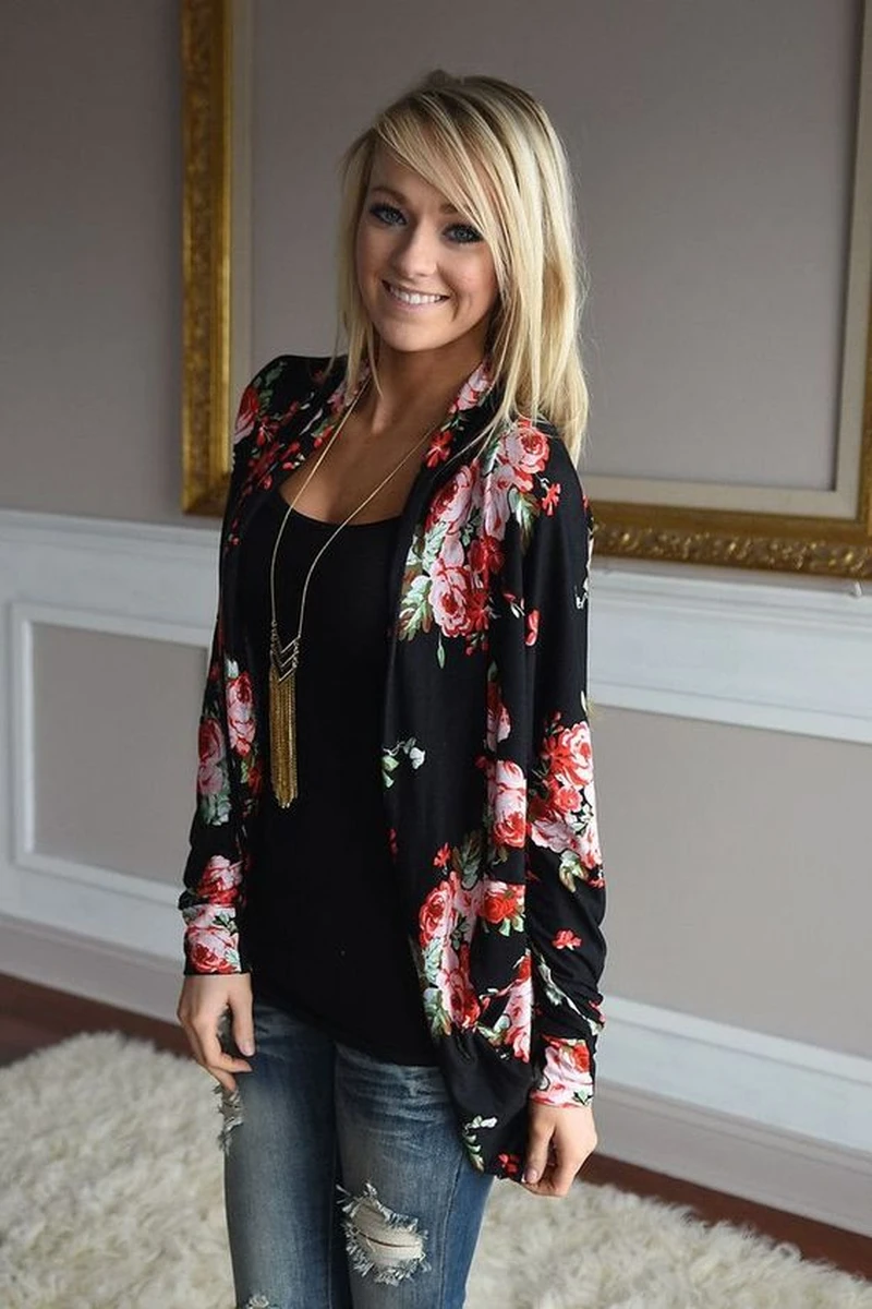 Blazer w kwiaty