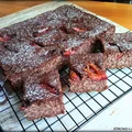 Czekoladowiec bananowy z kaszą i śliwkami
