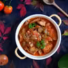 Wieprzowy gulasz w sosie pomidorowym
