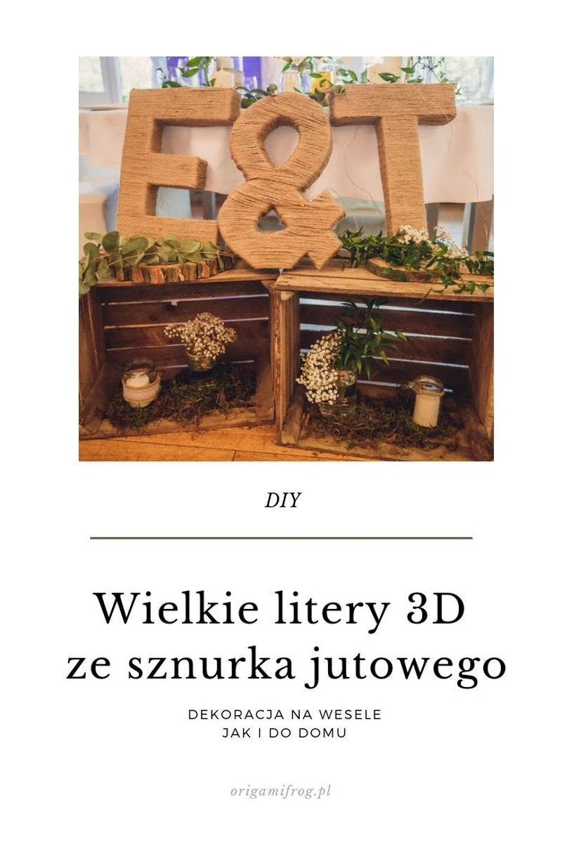 DIY Wielkie litery 3D