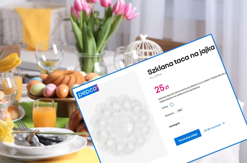 Ta szklana tacka na jajka z Pepco za 25 zł podbije Wielkanocny stół! Klimat jak u Babci,  ale w nowoczesnym wydaniu