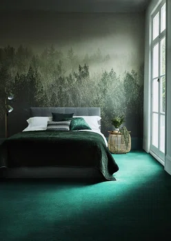 Sypialnia w stylu leśnym