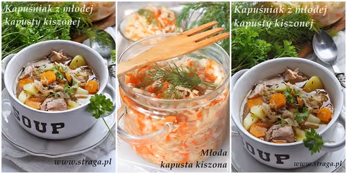 Kapuśniak z młodej kapusty kiszonej