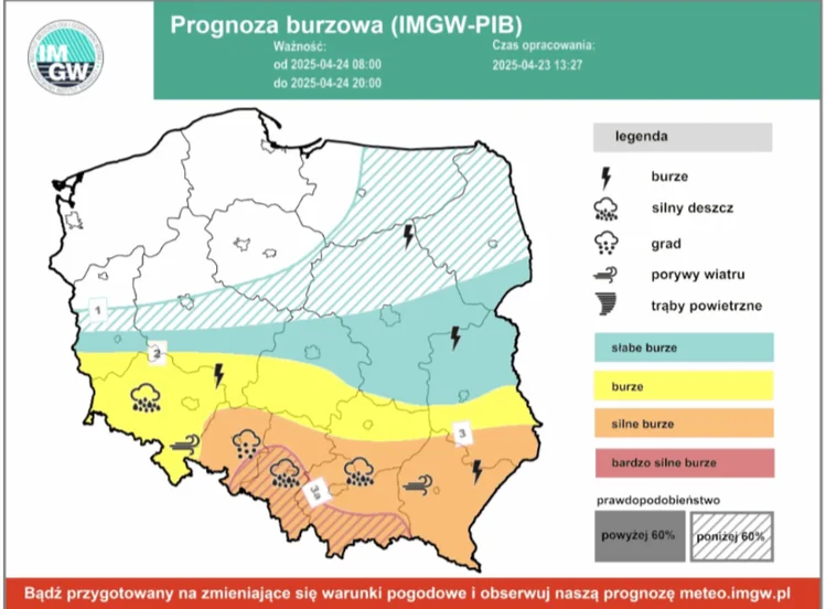 Zdjęcie IMGW ostrzega: Groźne burze i przymrozki uderzą w Polskę! #1