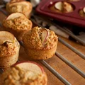 muffiny jabłkowe z kokosem i orzechami (bez mąki i cukru)