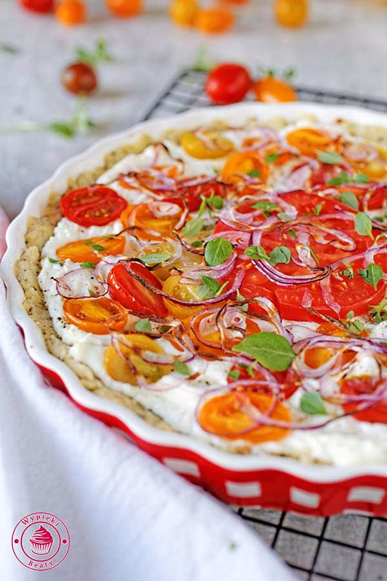 Tarta twarogowo-pomidorowa