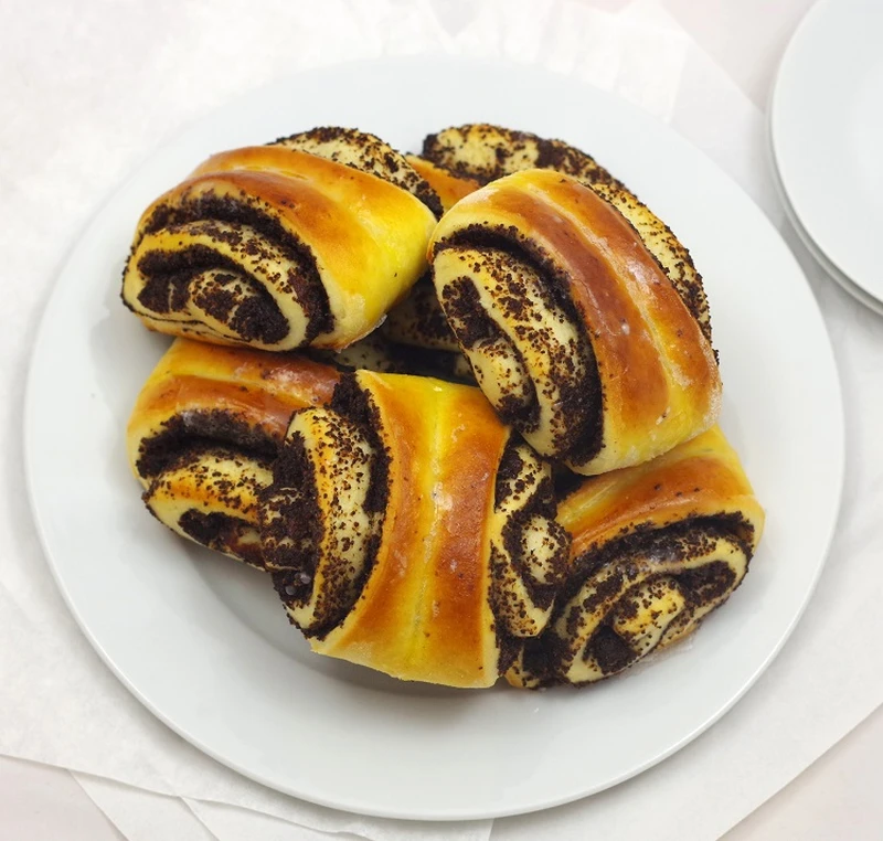 Drożdżówki z makiem