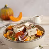 Sałatka z kaszy bulgur z pieczoną dynią i fetą