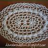 Owalna serwetka 35/24 cm. Tutorial.