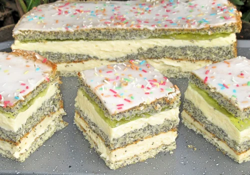 Ciasto makowo cytrynowe, makowiec z kremem cytrynowym, pyszne, łatwe i efektowne+FILM