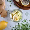 Woda smakowa z gruszką,tymiankiem,imbirem,cytryną i selerem naciowym