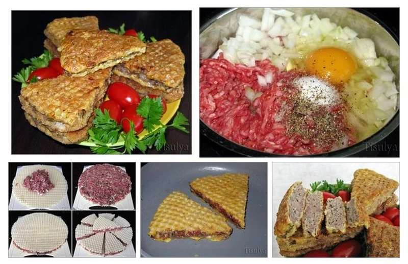 Kotlety w waflu