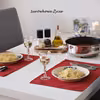 Spaghetti z cukinią i boczkiem w czerwonym sosie