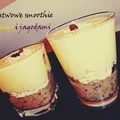 Pyszne warstwowe smoothie z mango i jagodami :)