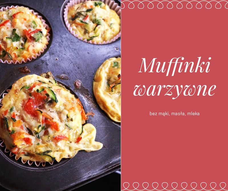 MUFIINKI WARZYWNE (BEZ MĄKI, MASŁA, MLEKA)
