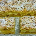 Kruche ciasto z jabłkami i budyniem