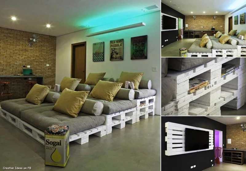 Kino domowe z palet