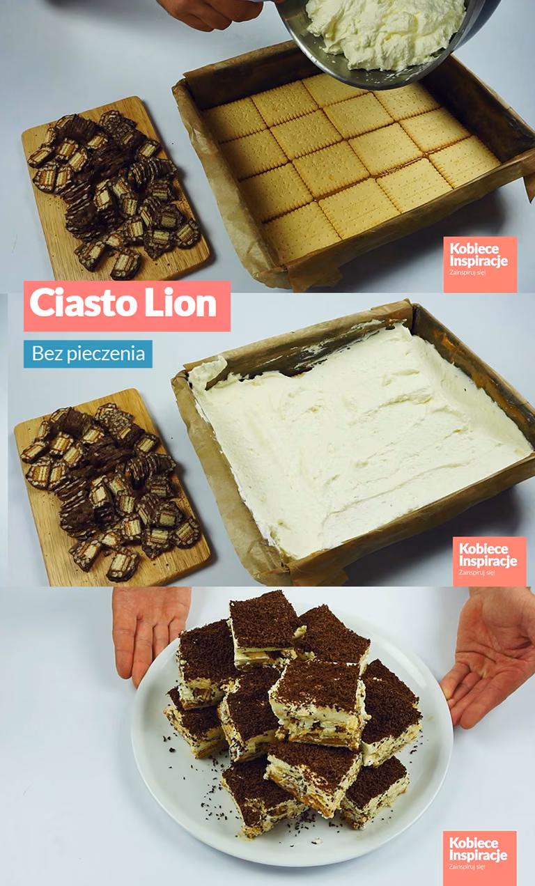 Ciasto Lion - BEZ PIECZENIA