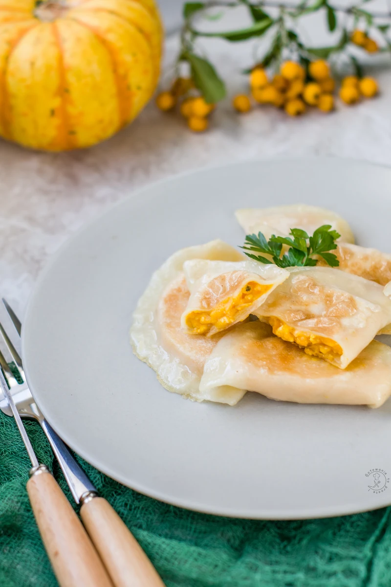 Pierogi Z Twarogiem I Dynią Na Słono