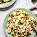 Kopytka z boczniakami i parmezanem