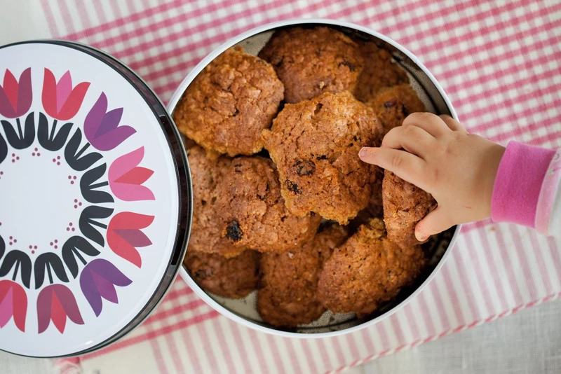 OWSIANE CIASTECZKA Z MARCHEWKĄ, RODZYNKAMI I ŻURAWINĄ