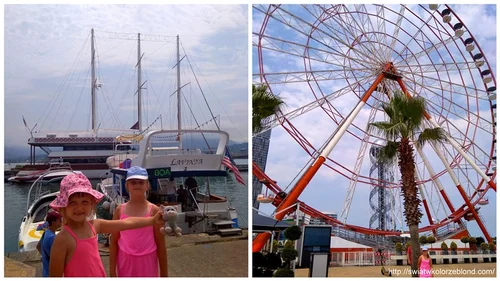 Port morski w Batumi oraz rzeźba Ali i Nino - Świat w kolorze blond